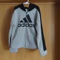 Adidas Jackets & Coats | Boys Adidas Jacket Size Small 8 Gray Black Zip | Color: Black/Gray | Size: Sb