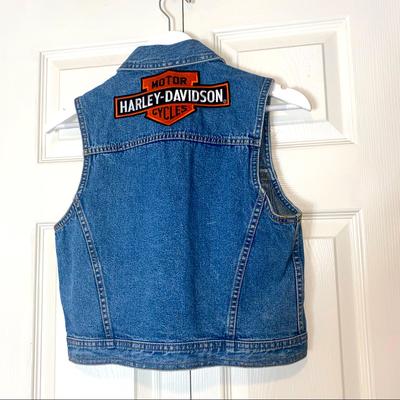 Levi's Jackets & Coats | Levi’s Denim Harley Davidson Jean Vest | Color: Blue | Size: S
