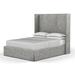 Tandem Arbor Kaiser Box Upholstered Bed Linen in Gray | 52 H x 85 W x 93 D in | Wayfair 103-11-CAL-15-MV-SS