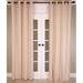 Eider & Ivory™ Cotton Basket Weave Linen Curtain Panel, Unlined w/ Grommets, Single Curtain Panel Cotton Blend in White | 96 H x 52 W in | Wayfair