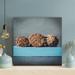 Latitude Run® Brown Cookies On Blue en Table - 1 Piece Square Graphic Art Print On Wrapped Canvas in Blue/Brown/Gray | 12 H x 12 W x 2 D in | Wayfair