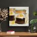 Latitude Run® Chocolate Cake On Clear Glass Jar - 1 Piece Square Graphic Art Print On Wrapped Canvas in Brown | 12 H x 12 W x 2 D in | Wayfair