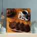 Latitude Run® Brownies Beside Cup Of Coffee - 1 Piece Square Graphic Art Print On Wrapped Canvas in Black/Brown | 12 H x 12 W x 2 D in | Wayfair