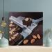 Latitude Run® Chocolate Cookies On White Paper - 1 Piece Square Graphic Art Print On Wrapped Canvas in Brown | 12 H x 12 W x 2 D in | Wayfair