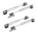 Door Lift Pneumatic Support Hydraulic Gas Spring Stay 100N 4 Pcs - Silver Tone