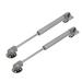 Kitchen Cabinet Door Lift Pneumatic Support Gas Spring 100N Force 2pcs - Gray, Silver Tone - Round 100N,2 pcs