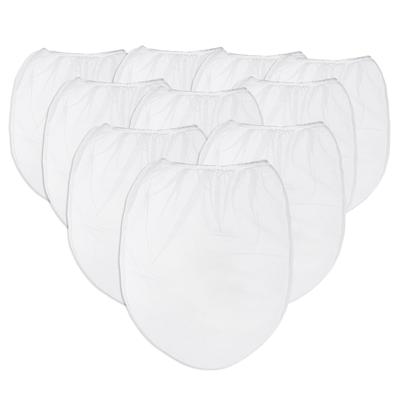 250 Micron Paint Screen Bag with Elastic Opening for 5 Gallon Buckets 10Pcs - White