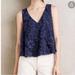 Anthropologie Tops | Anthropologie Maeve Navy Kenia Swing Top Sz Xs | Color: Blue | Size: Xs