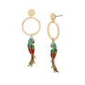 Jessica Simpson Jewelry | Jessica Simpson Parrot Dangle Earrings | Color: Gold | Size: Os