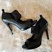 Jessica Simpson Shoes | Jessica Simpson Open Toe Heels/Netting Heels/Pumps | Color: Black | Size: 9