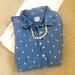 J. Crew Tops | Cute J. Crew Chambray Shirt | Color: Blue/White | Size: M