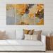 East Urban Home Luxury Abstract Fluid Art I - 4 Piece Wrapped Canvas Graphic Art Canvas in Brown | 28 H x 48 W x 1 D in | Wayfair
