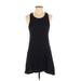 Trafaluc by Zara Casual Dress - A-Line Scoop Neck Sleeveless: Black Solid Dresses - Women's Size Small