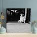 Latitude Run® Grayscale Photo Of Pug Sits Beside Wall - 1 Piece Rectangle Graphic Art Print On Wrapped Canvas in Black/White | Wayfair