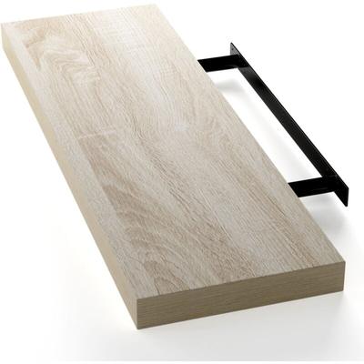 Casaria - Wandregal Freischwebend inkl. Halterung mdf 15kg Tragkraft 3,8cm Stärke Wand Flur Board Image
