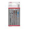 Bosch - Accessories 2608667856 set de lames de scie sauteuse Allrounder, 5 pièces 5 pc(s)