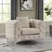 Carysford Contemporary Fabric Button Tufting Chair by Furniture of America