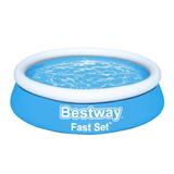 Bestway Fast Set 6' x 20" Round Inflatable Above Ground Outdoor Swimming Pool - 6ft. X 20in.