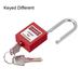 Lockout Tagout Safety Padlock 38mm Steel Shackle Keyed Padlocks