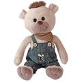 Heunec - Kuscheltier Latzhosen Gang - Bär Hugo Honig (35Cm)