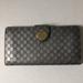 Gucci Bags | Gucci Authentic Vintage Long Wallet Gray Gg Link Guccissima Leather | Color: Gray | Size: Os