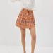 Anthropologie Skirts | New Anthropologie Meghan Embroidered Mini Skirt | Color: Orange | Size: 4