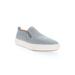 Women's Kate Leather Slip On Sneaker by Propet in Grey (Size 5 1/2 M)