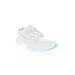 Women's Stability Walker Sneaker by Propet in White Light Blue (Size 12 XXW)