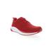 Wide Width Women's Tour Knit Sneaker by Propet in Red (Size 8 1/2 W)