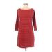 Gap Casual Dress - Sheath: Red Print Dresses - Women's Size X-Small