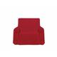 Soleil D Ocre - Housse de fauteuil en coton panama rouge - Rouge
