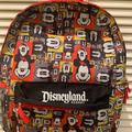 Disney Bags | Disney Parks Disneyland Resort Mickey Mouse Face Backpack | Color: Black/Red | Size: Os