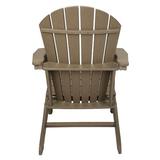 Leisure Classics UV Protected Reclining Deck Chair Plastic in Gray/Brown | 35.75 H x 30.5 W x 34.5 D in | Wayfair 4 x ADIRONDACKG