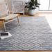 Gray/White 96 x 60 x 0.28 in Indoor Area Rug - Safavieh Kilim 300 Area Rug In Gray/Ivory Polyester | 96 H x 60 W x 0.28 D in | Wayfair KLM301F-5