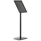 MT Displays Pedestal Menu Sign Holder Aluminum in Black/Gray | 47.24 H x 16.54 W x 11.81 D in | Wayfair UDMB1B0517X2000