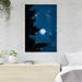 Red Barrel Studio® Full Moon Over Trees During Night Time - 1 Piece Rectangle Graphic Art Print On Wrapped Canvas in White | Wayfair