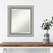 Latitude Run® Peltz Plastic Framed Wall Mounted Accent Mirror Plastic in Gray | 24.75 H x 20.75 W x 1.375 D in | Wayfair