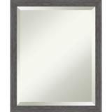 Gracie Oaks Jiair Plastic Framed Wall Mounted Accent Mirror in Distressed Finish Plastic | 22 H x 18 W x 0.625 D in | Wayfair