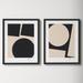 AllModern You & Me. Set Of 2 By Lee Lessem - Framed Wall Art Paper in Black/Green | 20 H x 16 W x 1.25 D in | Wayfair