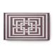 White 60 x 36 x 0.12 in Indoor/Outdoor Area Rug - Orren Ellis Colan Geometric Flatweave Indoor/Outdoor Area Rug in Dusty Purple Chenille, | Wayfair