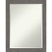 Gracie Oaks Josheph Plastic Framed Wall Mounted Accent Mirror in Distressed Finish Plastic in Gray | 27.5 H x 21.5 W x 0.75 D in | Wayfair