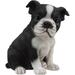 Winston Porter Chawanda Terrier Puppy Figurine Resin in Black/White | 6.25 H x 6 W x 4.5 D in | Wayfair 145BCCF8BCF141F1874EAD8AB0A30D04