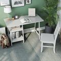 Red Barrel Studio® Wood Desk & Chair Set Wood in White | 30 H x 47.25 W x 23 D in | Wayfair 543ED48344F84D42B84BDE333EEA0F83