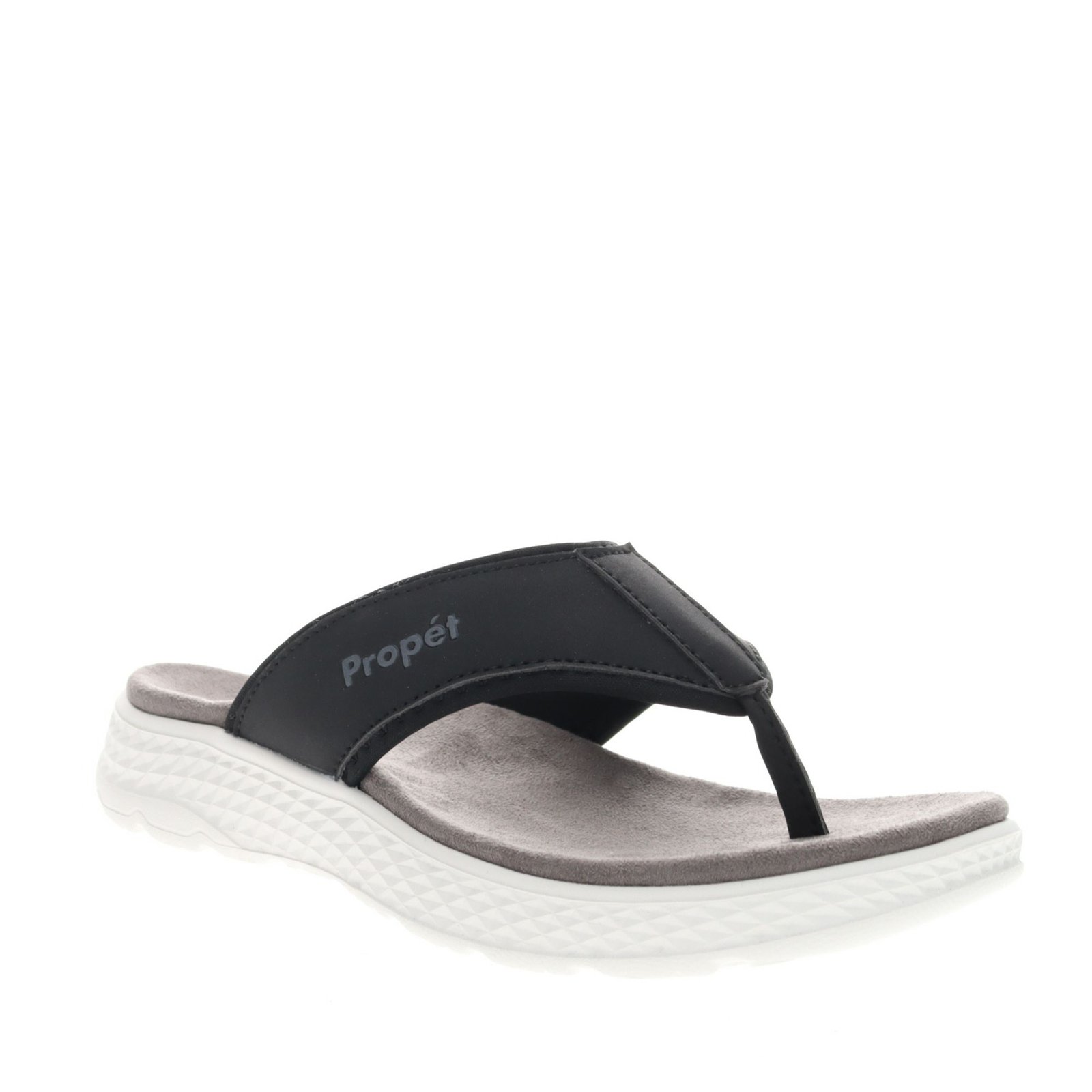 Propet TravelActiv FT - Womens 9 Black Sandal X