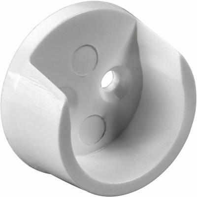 Hettich - Schrankrohrlager für runde Schrankrohre ø 25 mm, weiß Möbelbeschläge Image