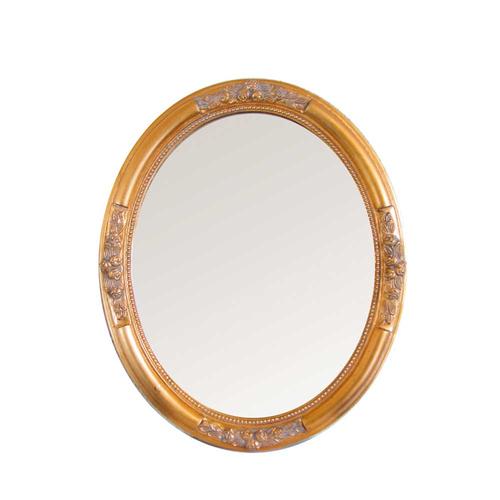 Ovaler Spiegel in Gold Barock