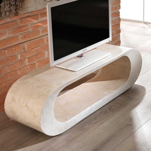 TV Lowboard aus Stein Oval