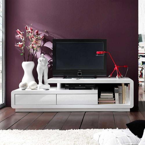 TV Lowboard in Weiß Hochglanz 170 cm breit