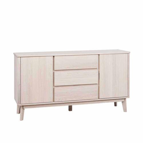 Wohnzimmer Sideboard mit Eiche furniert White Wash