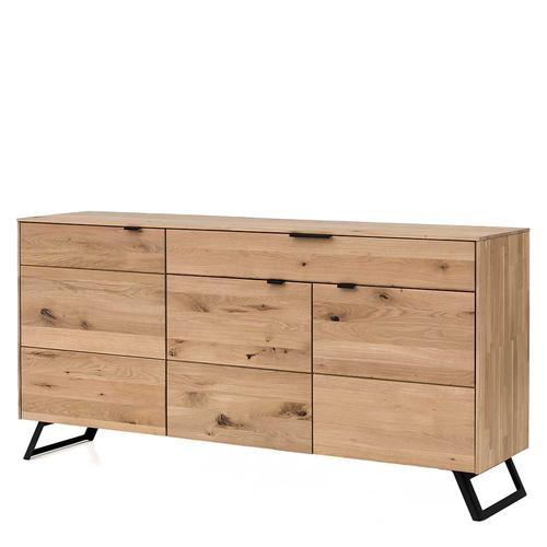 Wohnzimmer Sideboard aus Wildeiche Massivholz 3-türig